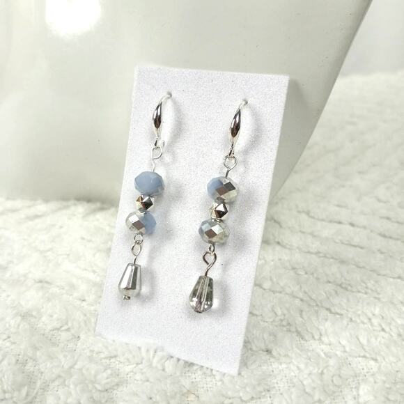 HANDMADE~Lavender & Silver Crystals Set - Picture 4 of 6